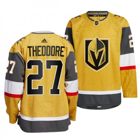 Vegas Golden Knights tröja Shea Theodore 27 Adidas Gold Authentic - NHL Tröjor Herr Vegas Golden Knights tröja Shea Theodore 27 Adidas Gold Authentic - NHL Tröjor Herr